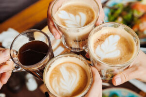 Toasting over coffee