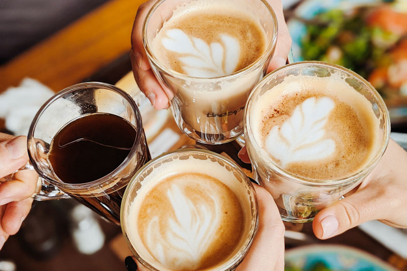 Toasting over coffee