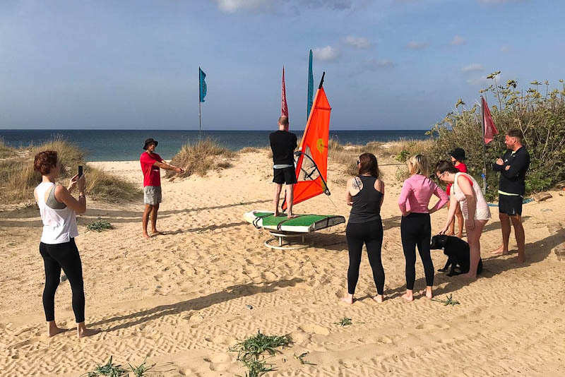 Windsurfing with We Love Lucid sober travel