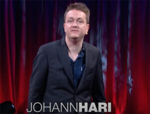 Johann Hari at a TED Talk